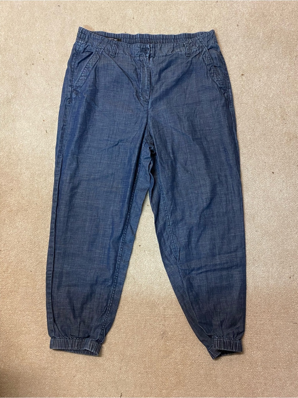 Talbots Indigo Chambray Jogger Pants